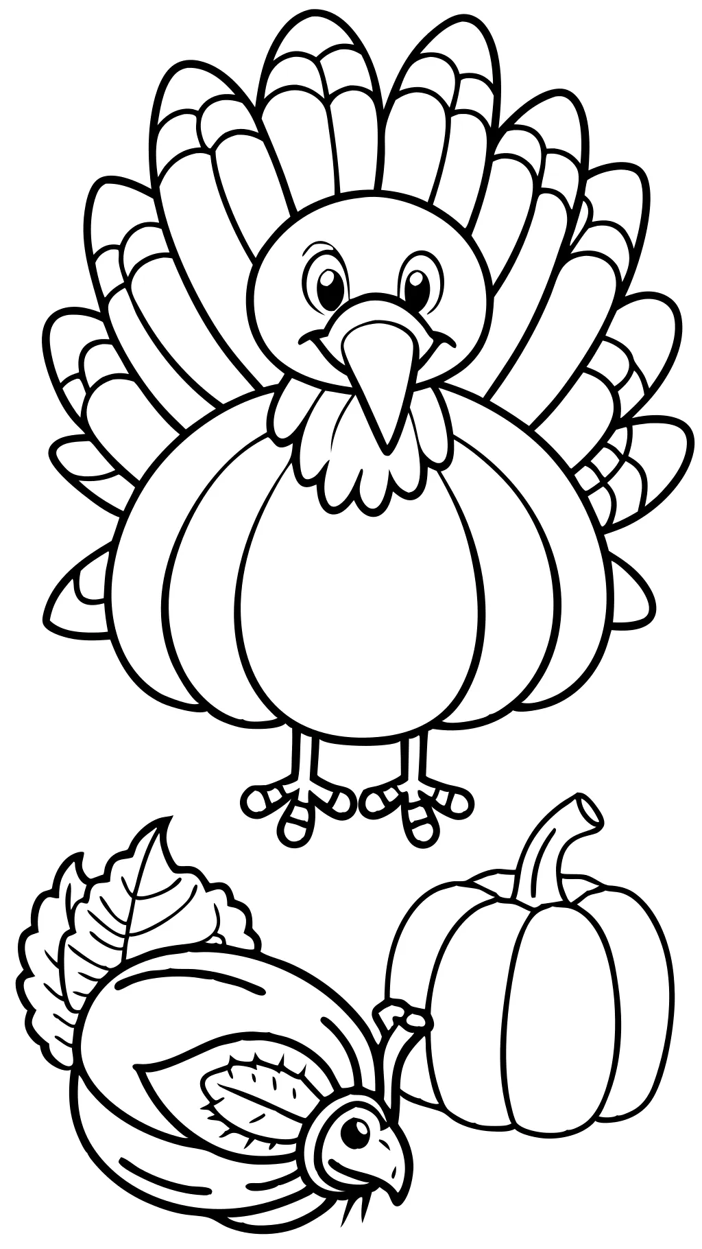 free printable turkey coloring pages